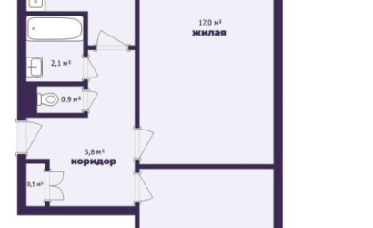 Купить 2-комнатную квартиру, Слуцк, Жукова ул., 15. Фото 2