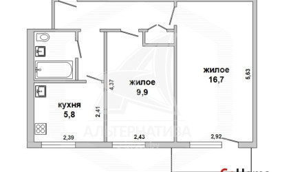 Купить 2-комнатную квартиру, Брест, Центр, пр-т Машерова. Фото 1