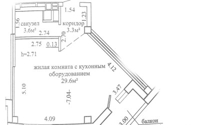 Купить 1-комнатную квартиру, Гродно, Воинов-Интернационалистов, 16. Фото 23
