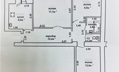 Купить 3-комнатную квартиру, Гомель, Свиридова, 11. Фото 3