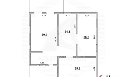 Купить дом, Малые Радваничи, Радваничский с/с, 19.18 соток. Фото 1