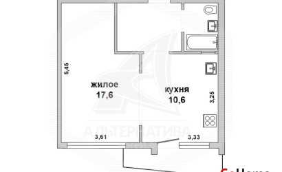 Купить 1-комнатную квартиру, Брест, Центр, наб. Франциска Скорины. Фото 2