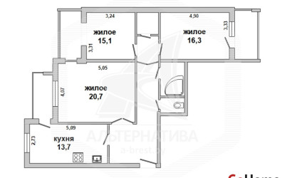 Купить 3-комнатную квартиру, Брест, Киевка, ул. Вольная. Фото 29