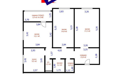 Купить 3-комнатную квартиру, Минск, Разинская ул., 62 (Московский район). Фото 1