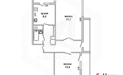 Купить 2-комнатную квартиру, Брест, Восток, ул. Московская. Фото 1