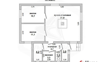 Купить дом, Ленинский, Ленинский с/с, 25.04 соток. Фото 1