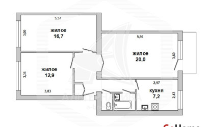 Купить 3-комнатную квартиру, Брест, Гершоны, ул. Кирпичная. Фото 16