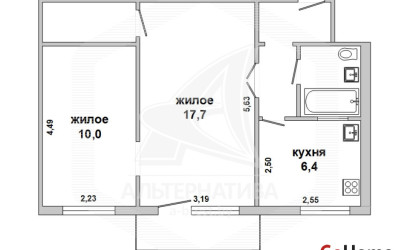 Купить 2-комнатную квартиру, Брест, Центр, пр-т Машерова. Фото 1