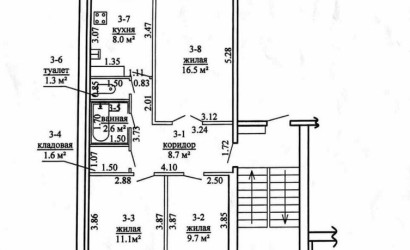 Купить 3-комнатную квартиру, Слоним, Независимости просп., 17/3. Фото 17