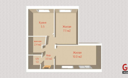 Купить 2-комнатную квартиру, Заславль, Вилейская ул., 26. Фото 29