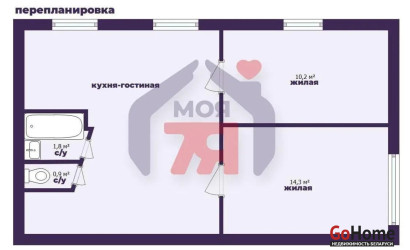 Купить 3-комнатную квартиру, Молодечно, Хмельницкого ул., 3. Фото 4