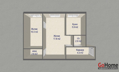 Купить 2-комнатную квартиру, Новоколосово, Школьная ул., 29. Фото 16