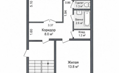 Купить 2-комнатную квартиру, Лида, Рыбиновского ул., 34. Фото 5