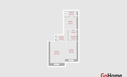 Купить 2-комнатную квартиру, Копище, Микояна ул., 1. Фото 42