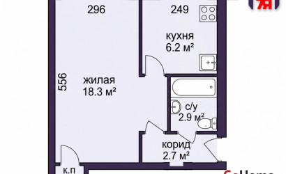 Купить 1-комнатную квартиру, Минск, Хмельницкого ул., 2(Советский район). Фото 2