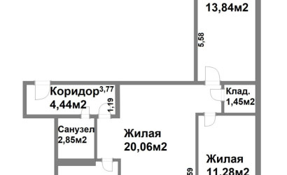Купить 3-комнатную квартиру, Минск, Орловская ул., 23 (Центральный район). Фото 18