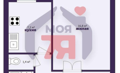 Купить 1-комнатную квартиру, Молодечно, Хмельницкого ул., 36. Фото 22