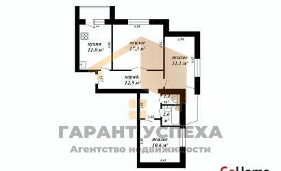 Купить 3-комнатную квартиру, Брест, ул. Якуба Колоса, д. . Фото 17