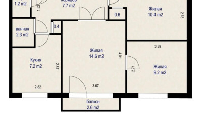 Купить 3-комнатную квартиру, Минск, Цнянская ул., 11 (Советский район). Фото 9