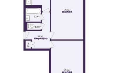 Купить 2-комнатную квартиру, Солигорск, Константина Заслонова ул., 32. Фото 22