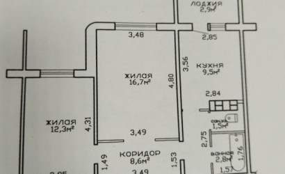 Купить 2-комнатную квартиру, Гомель, ул. Головацкого, д. 118. Фото 15