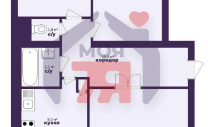 Купить 3-комнатную квартиру, Молодечно, Великий Гостинец ул., 111. Фото 11