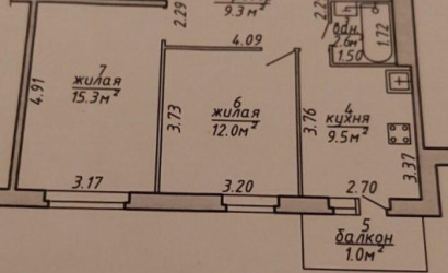 Купить 2-комнатную квартиру, Витебск, Терешковой ул., 26. Фото 18