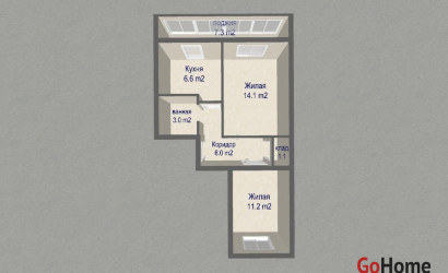 Купить 2-комнатную квартиру, Столбцы, Центральная ул., 19. Фото 18