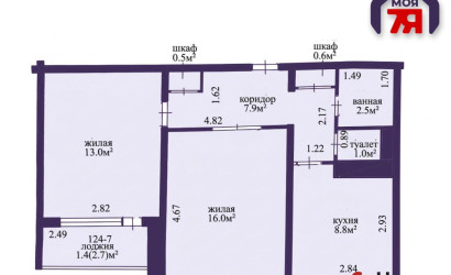 Купить 2-комнатную квартиру, Минск, Якубова ул., 32 (Ленинский район). Фото 2