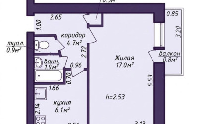 Купить 1-комнатную квартиру, Молодечно, Волынца ул., 6/А. Фото 6
