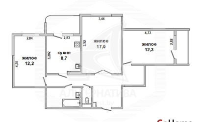 Купить 3-комнатную квартиру, Брест, Южный, ул. Гвардейская. Фото 19