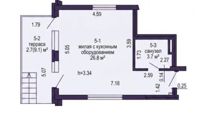 Снять 1-комнатную квартиру, Минск, ул. Николы Теслы, д. 10(Октябрьский район). Фото 20