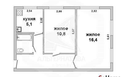 Купить 2-комнатную квартиру, Брест, Центр, ул. Маяковского. Фото 16