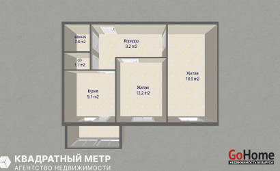 Купить 2-комнатную квартиру, Минск, ул. Воронянского, д. 27 (Октябрьский район). Фото 18