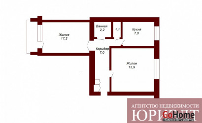 Купить 2-комнатную квартиру, Брест, ул. Кирова, д. . Фото 10