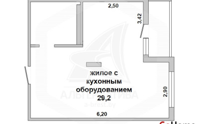 Купить 1-комнатную квартиру, Брест, Ковалево, ул. Октябрьской Революции. Фото 1