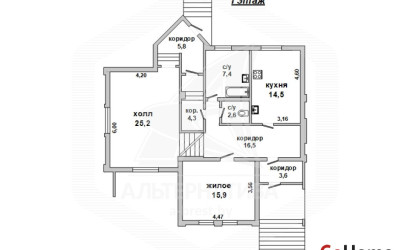 Купить дом, Высокое, г. Высокое, 15 соток. Фото 1