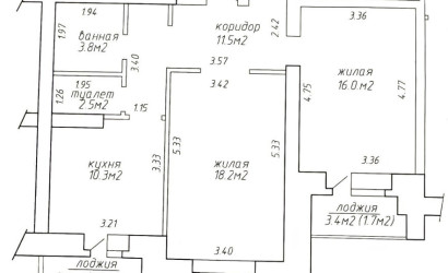 Купить 2-комнатную квартиру, Минск, Охотская, 145 (Заводской район). Фото 2
