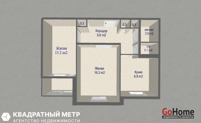 Купить 2-комнатную квартиру, Минск, Рокоссовского просп., 18/1(Ленинский район). Фото 26
