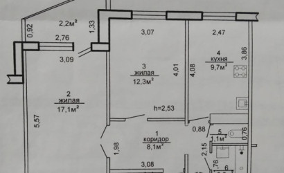Купить 2-комнатную квартиру, Речица, Достоевского, д,45. Фото 14
