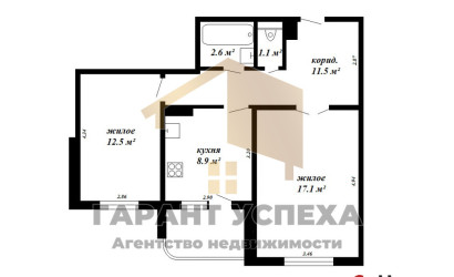 Купить 2-комнатную квартиру, Брест, ул. Гаврилова, д. . Фото 1