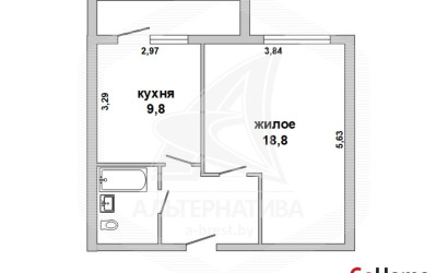 Купить 1-комнатную квартиру, Малорита, , . Фото 1