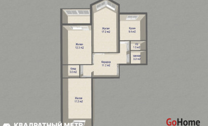 Купить 3-комнатную квартиру, Минск, ул. Янковского, д. 6 (Фрунзенский район). Фото 19