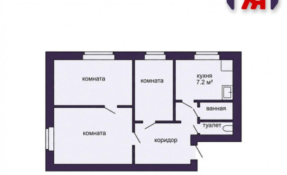 Купить 3-комнатную квартиру, Лебедево, Октябрьская ул., 8. Фото 2