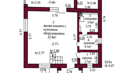  1-этаж.(93.4 м2), Воловичевцы