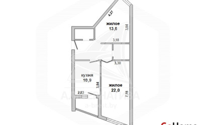 Купить 2-комнатную квартиру, Брест, Центр, ул. Маяковского. Фото 32