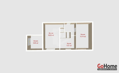 Купить 3-комнатную квартиру, Минск, Мавра ул., 18 (Фрунзенский район). Фото 2