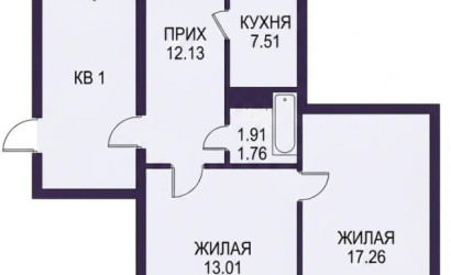 Купить 2-комнатную квартиру, Путчино, Центральная ул.. Фото 21