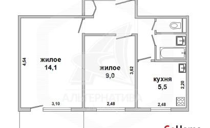 Купить 2-комнатную квартиру, Брест, Восток, ул. Кривошеина. Фото 18