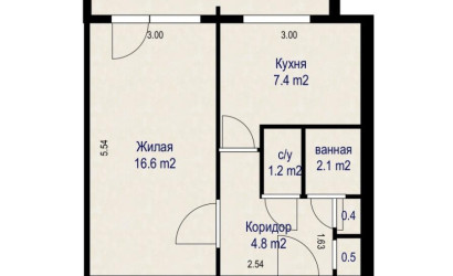 Купить 1-комнатную квартиру, Минск, Куйбышева ул., 46 (Советский район). Фото 1